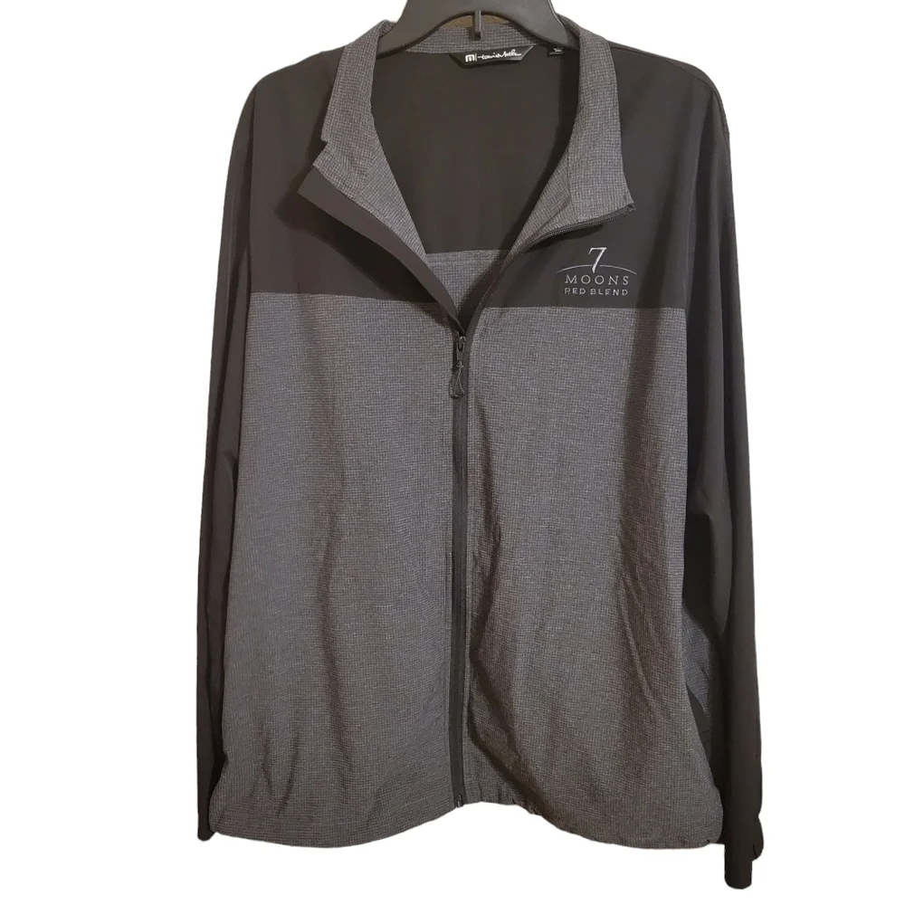 Travis Mathew Black Lightweight Golf Windbreaker Jacket